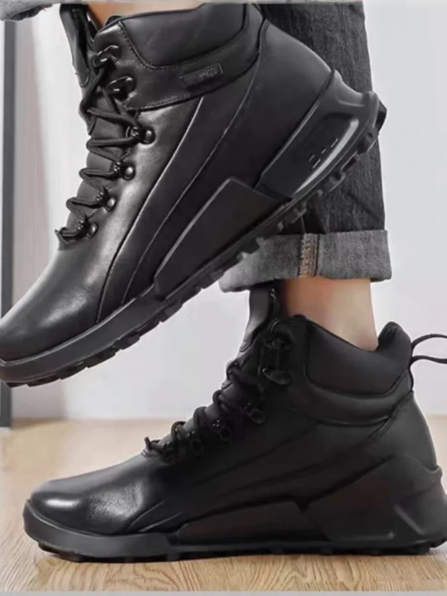 Ghete din piele naturală VRKKC 2052HO - Ghete la gleznă, partea superioară din PU, mărimea 40-46 lățime standard