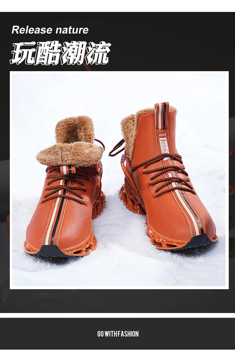 Comeinia Schnee Stiefel Wasserdicht Gepolstert - Größe 42, Rutschfest, Plüschfutter