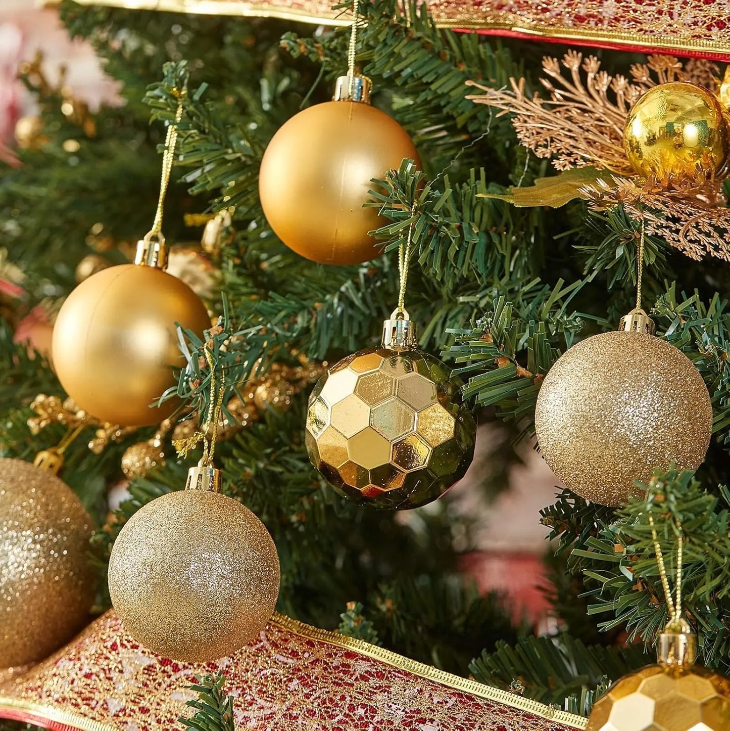 Choice Weihnachtskugeln Shatterproof - Kapazität 24 Stk, Ø4 cm