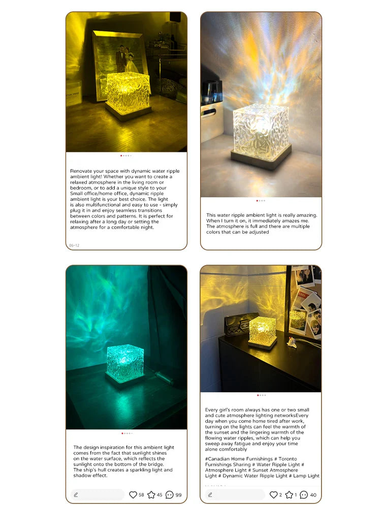 Aurora light projector – mood lamp for bedroom, bar, or restaurant