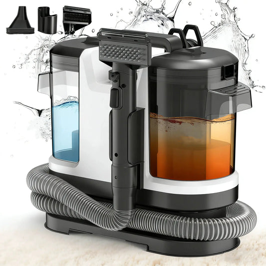 500W 12kPa Tragbarer Teppichreiniger mit Sprüh- und Saugfunktion, All-in-One Tierflecken-Reiniger, Handgerät für Heim und Möbel