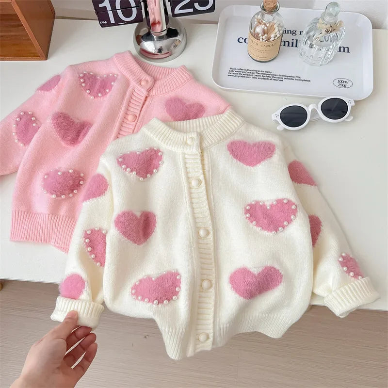 CN Zhejiang 2905 Korean Style Strickjacke Mit Schleife - Größe 3-6 Jahre, Polyester, Reguläre Länge