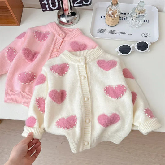 CN Zhejiang 2905 Korean Style Strickjacke Mit Schleife - Größe 3-6 Jahre, Polyester, Reguläre Länge