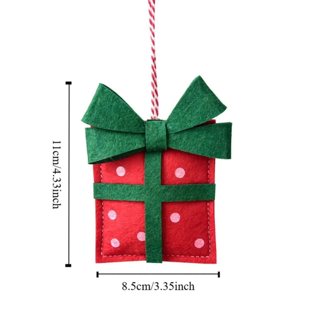 Gift Box Handgemachter Mini Weihnachtsschmuck - Größe 3 cm Material Holz