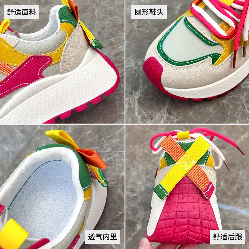 Women Sneakers Luxury Fashion High Top Women Boots Platform Casual Shoes Outdoor Running Shoes for Women Female Ladies Trainers