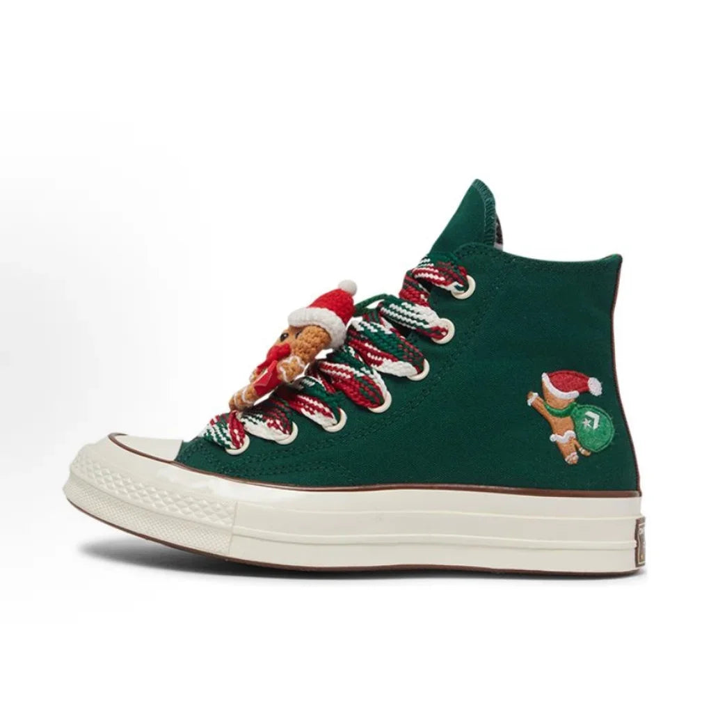 Converse A12450 Teniși Înalți din Pânză Rezistenți la Uzură - Mărime Unisex Material Exterior Poliester Talpă Cauciuc