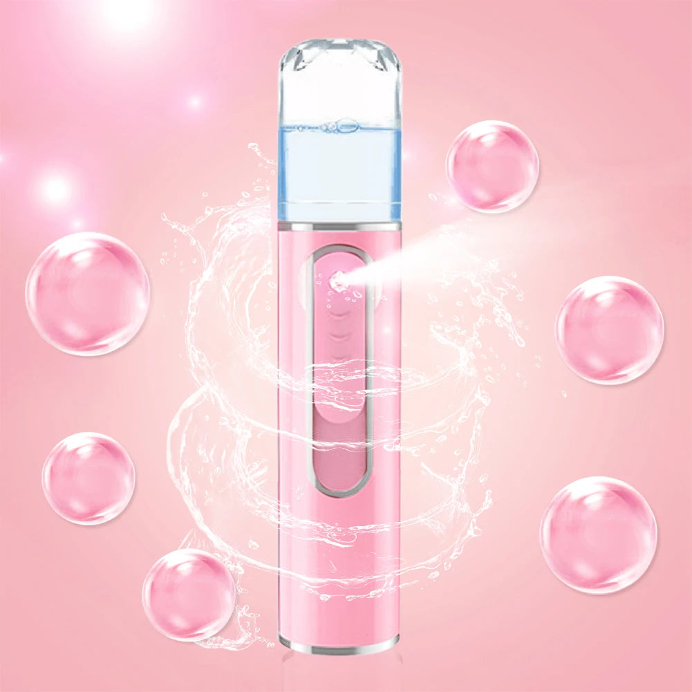 Nanomister Lashes Sprayer Nebulizer Machine For Eyelashes Mini Face Steamer Sprayer Portable Hydrating Nanometer Mist Nebulizer