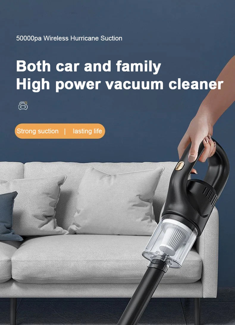Cordless rechargeable automatic vacuum cleaner for cars sofas and mini vacuum cleaners for pets