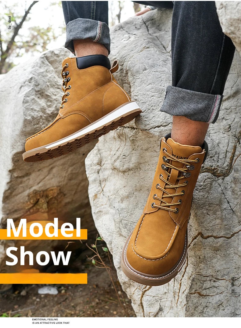 Încălțăminte de siguranță CN Zhejiang, rezistentă la impact și perforare - Mărimea EU 41-46, închidere cu șireturi, până la gleznă