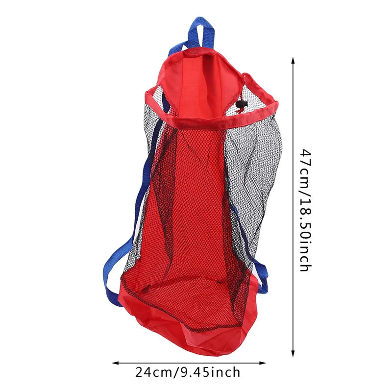 Beach Mesh Bag Children Sand Away Protable Kids Beach Toys Clothes Bags Toy Storage Sundries Organizers Bag Cosmetic Makeup Bags