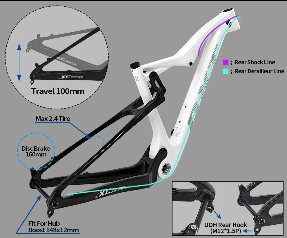 BXT 29er Carbon Vollfederung - Boost 148x12mm 100mm