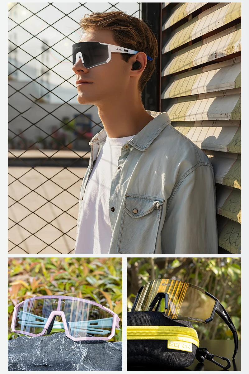 SCVCN S1412 Photochrome Sonnenbrille - 145mm/55mm PC