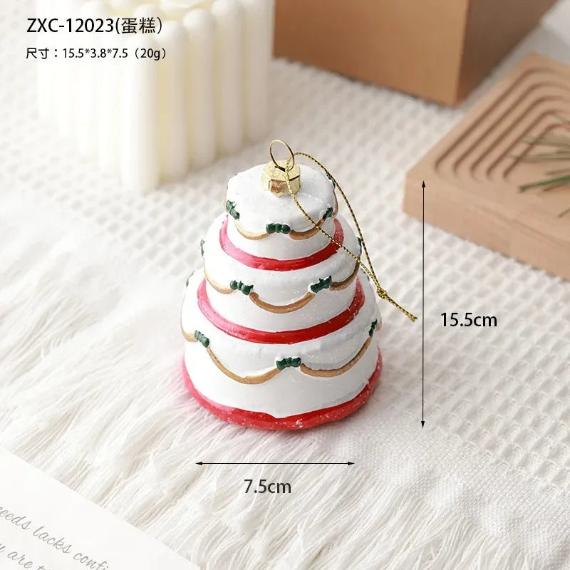 Weihnachtsbaum Anhänger Dekoration 3D Stereo Schneemann Weihnachtsbaum Dekoration Kleiner Anhänger Kranz Weihnachtsdekoration Anhänger