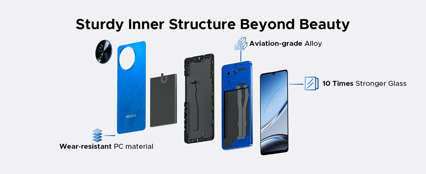 DOOGEE Note 59 5G - 6250 mAh Akku, Unisoc T820, 6,75 Zoll Display