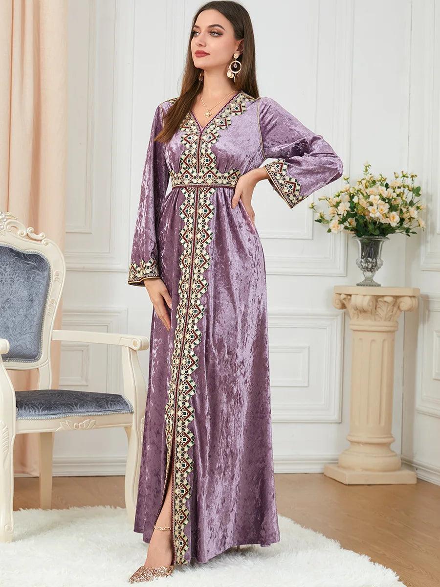 Elegant Dubai inspired dress for muslim women,Modest & stylish fashion