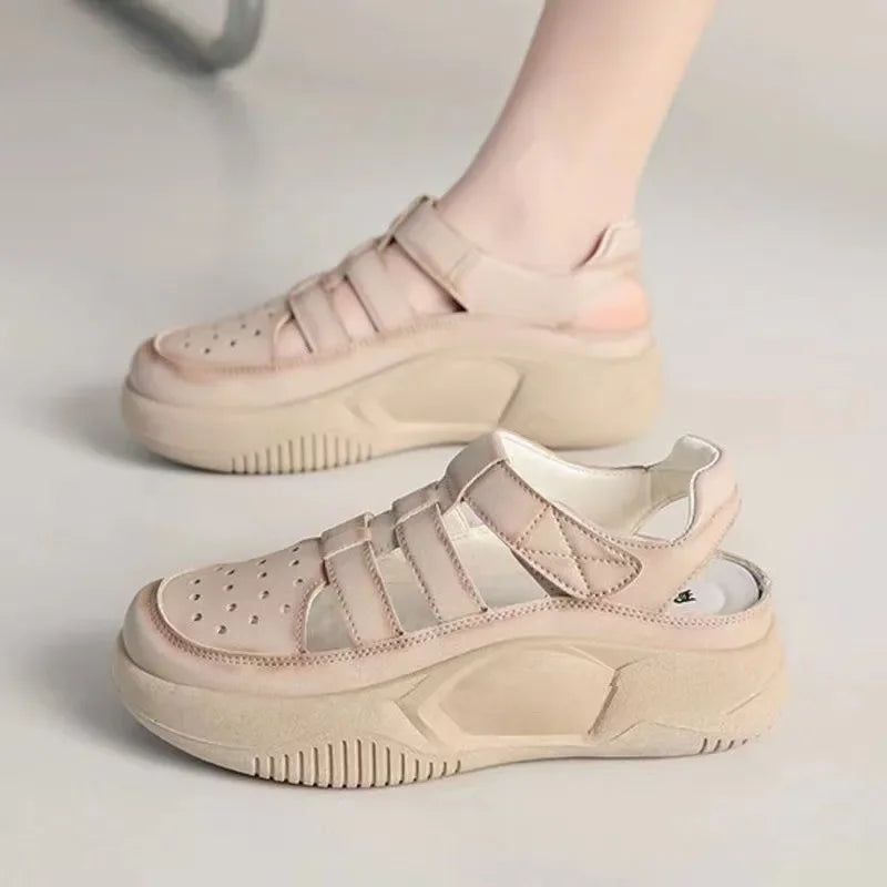 Women's Summer Casual Footwear Ladies Sports Sandals Fashion Closed Toe Sandals Shoes Woman Hollow Out Comfort Walk Sandalias