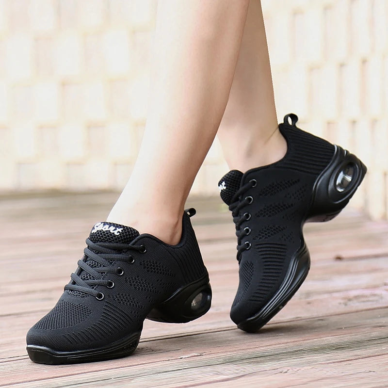 Women's Dance Shoes Woman Jazz Dancing High-quality  Weaving Mesh Sneakers Lady Modern Female Sports