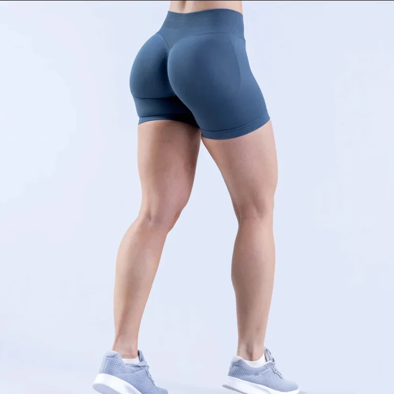 Sport-Shorts 2025: OLOEYER Impact Gym Shorts Women Fitness Sports - Biker Shorts 4.5" Low Ribbed Band Yoga Workout Scrunch Butt Seamless Leggings Collection