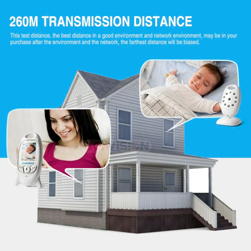 Babyphone 2025: VB601 Video Baby Monitor Wireless 2.0'' LCD Babysitter 2 Way Talk Night Vision Temperature Collection