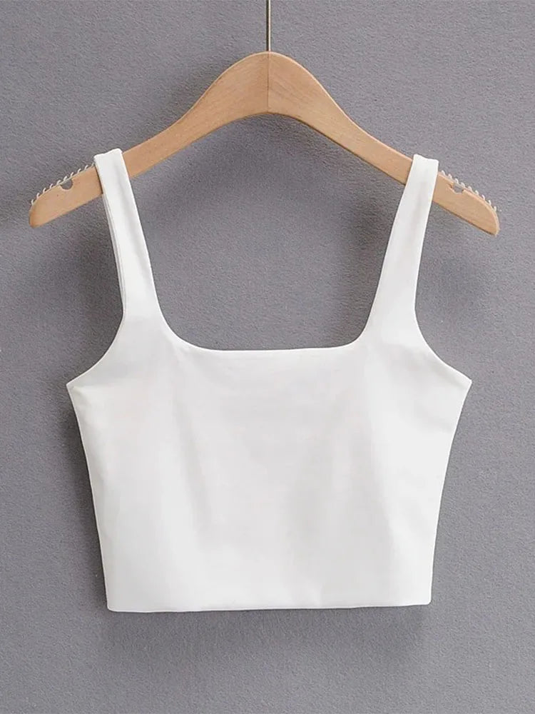 Dozw DF-5469 Sexy Ärmelloses Top - Größe M Kurz Elastisch