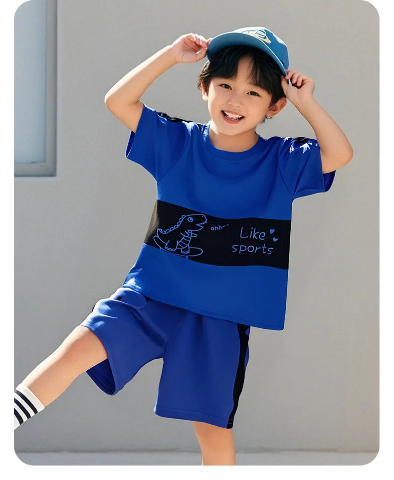 Children's Sets Kids Clothes Boys Girl Top +short 2pcs Short sleeve Baby Striped Clothing Toddler Tee Tracksuits Fashion Outfits