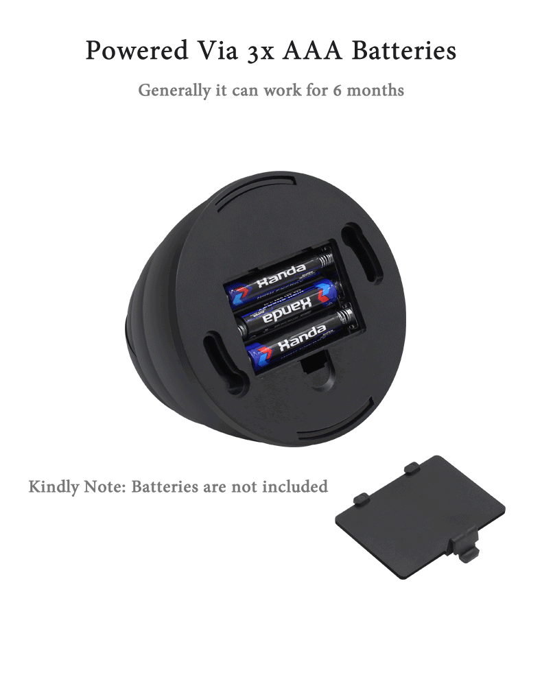 Attrappe-Kamera 2025: Creative Black Plastic Dome CCTV - Flashing LED Fake Camera AA Battery Collection