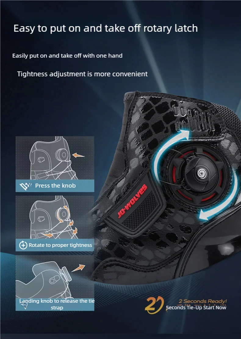 CN Fujian Sturzsicher Motorradstiefel - EU42 PU Obermaterial Gummi Sohle Bequeme Passform