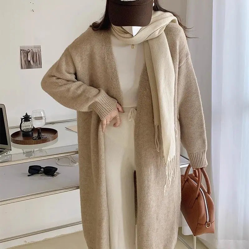 Pateekate Strickcardigan V-Ausschnitt Oversize - L, Poly