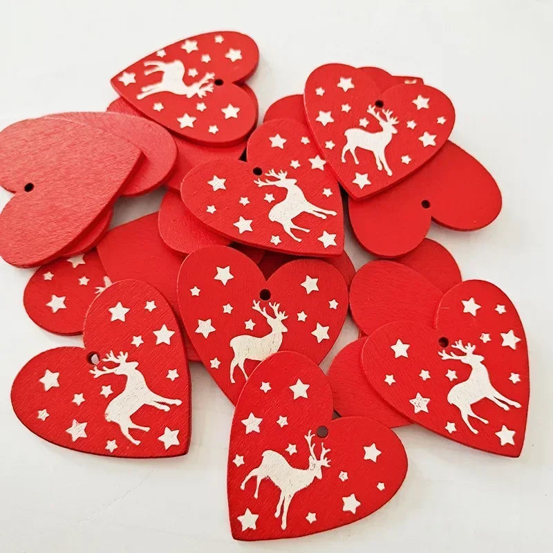 HighConcerned Mini Holzdeko - Unbehandeltes Holz, 4x5 cm, 10 Stück