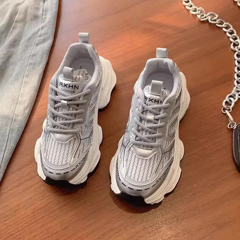 YBQJOO Sneaker Atmungsaktiv - Größe 36-41 Sohle Gummi