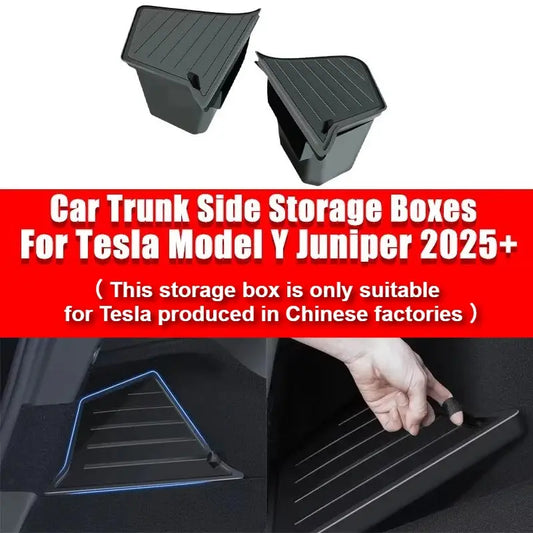 Kofferraumseiten-Aufbewahrungsbox Leichtes TPE-Design Für Tesla Model Y