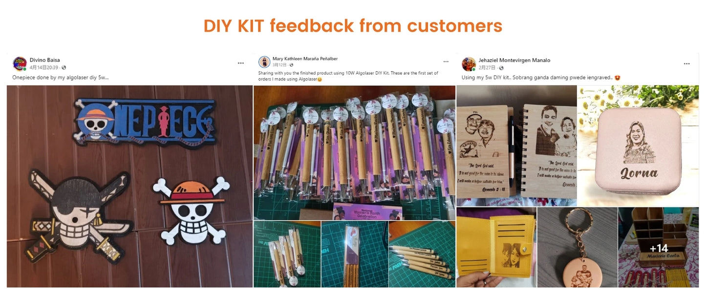 Mașină de gravat cu laser 2025: AlgoLaser DIY Mini mașină de gravat cu tăiere 5W 10W, cadouri personalizate, colecție de articole din lemn