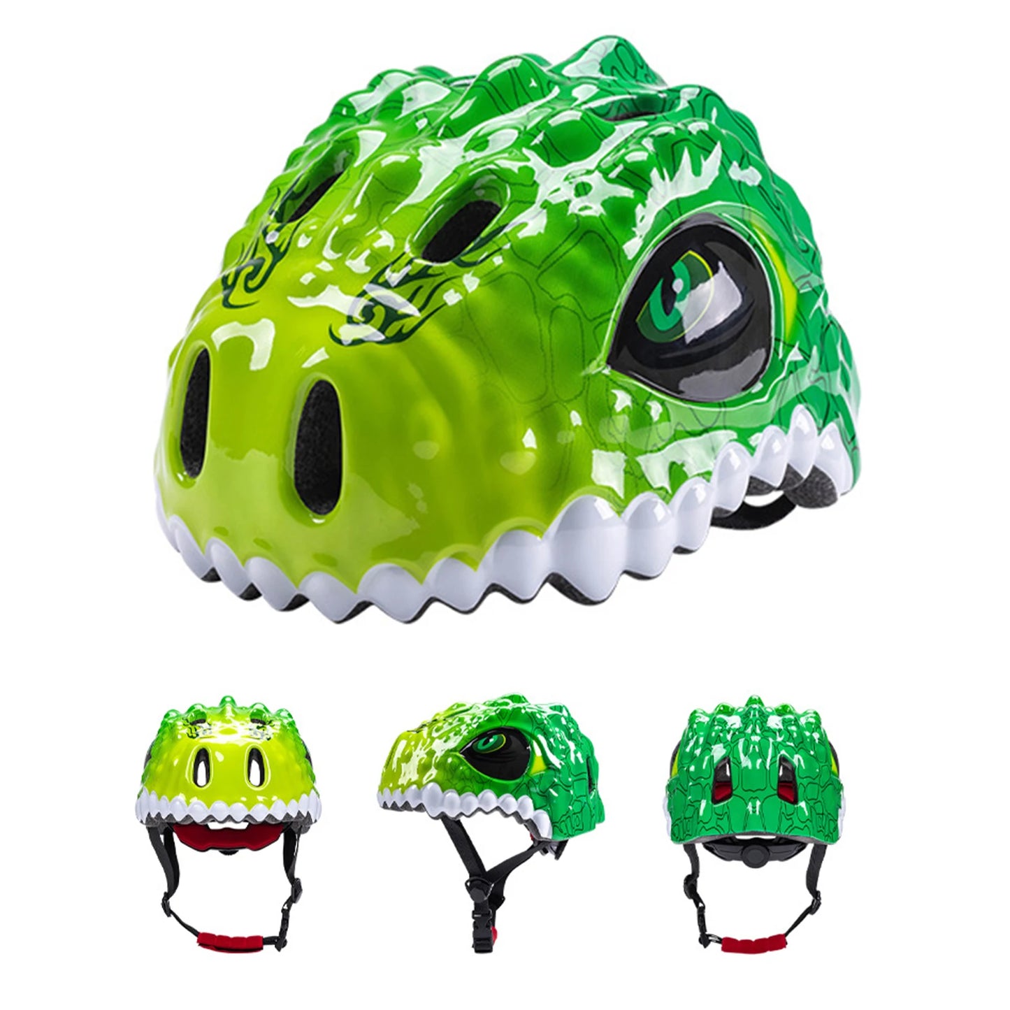 Kids Toddler Bike Helmet Adjustable Dinosaur Helmet Breathable Skating Helmet for Boys and Girls