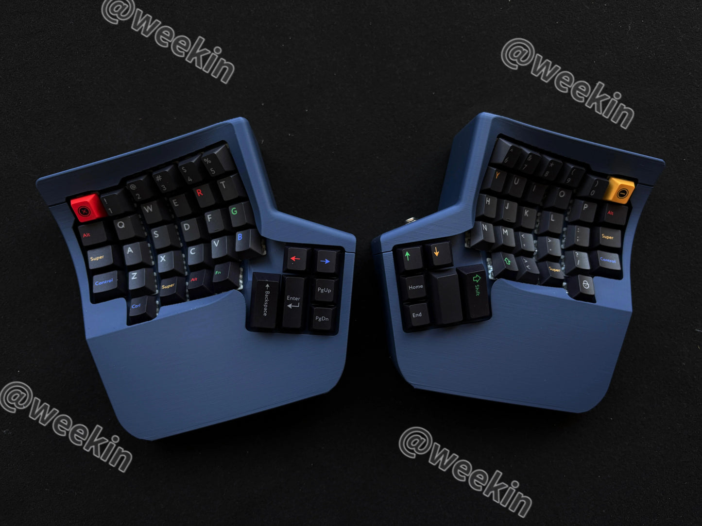 waizowl WK Kinesis Split-Tastatur - 61 Tasten Hot-Swap 2.4G