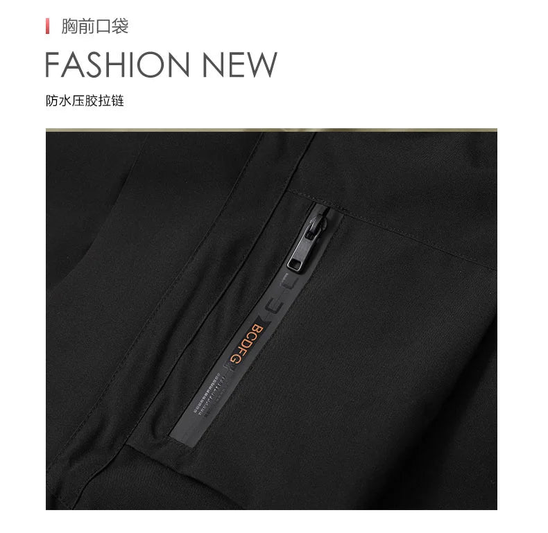 OutdoorPro Jacke wasserdicht - 8XL Kapuze PES winddicht