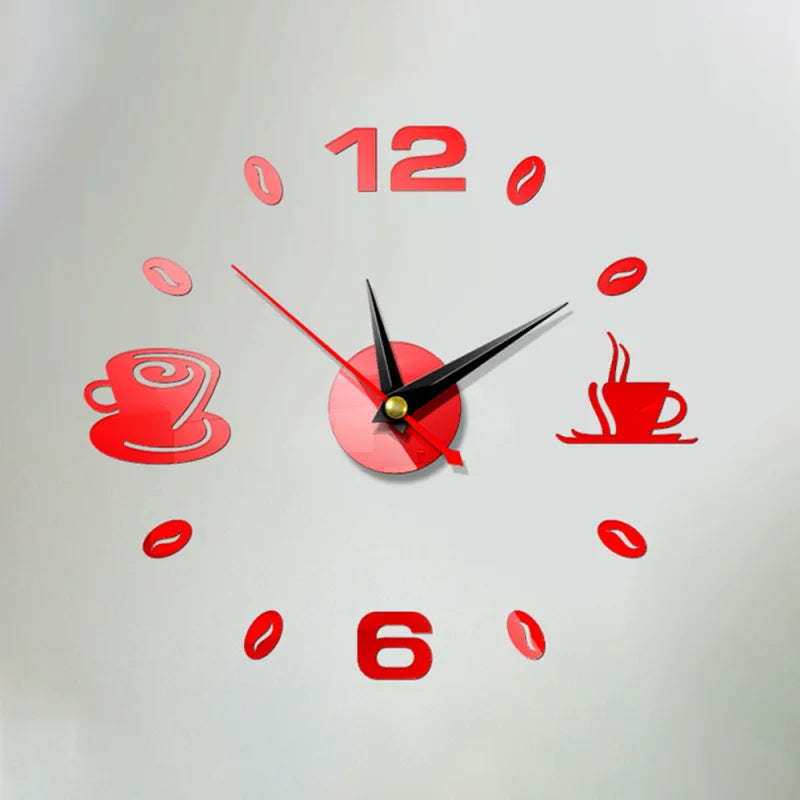 Choice 3D Wanduhr Acryl Rahmenlos - Quartz Leise 80cm