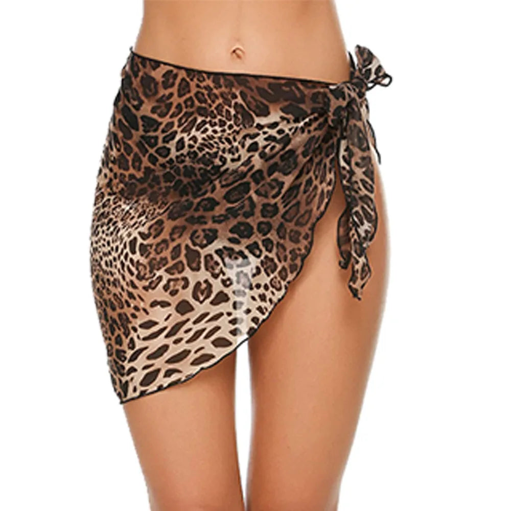 Damen Sarongs - Kurze Sarongs Badeanzug-Abdeckung Strand-Bikini-Wrap Chiffon-Schal