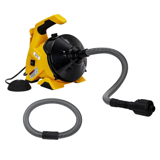 HiMISS Rohrreiniger Automatischer Abflussreiniger - Kabel 9 m Fußpedal 230 V by Golden Bridge Store