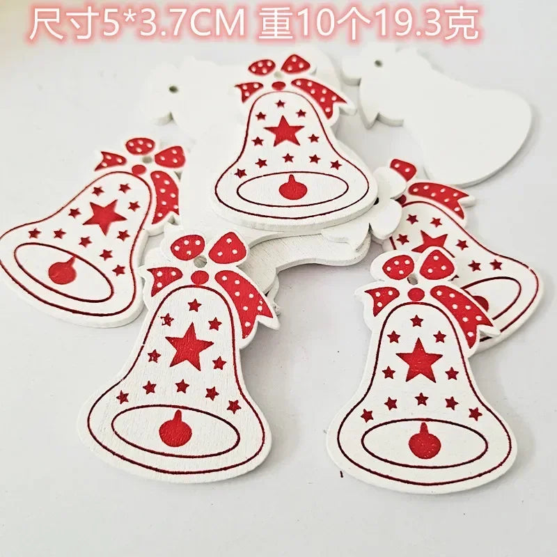 HighConcerned Mini Holzdeko - Unbehandeltes Holz, 4x5 cm, 10 Stück