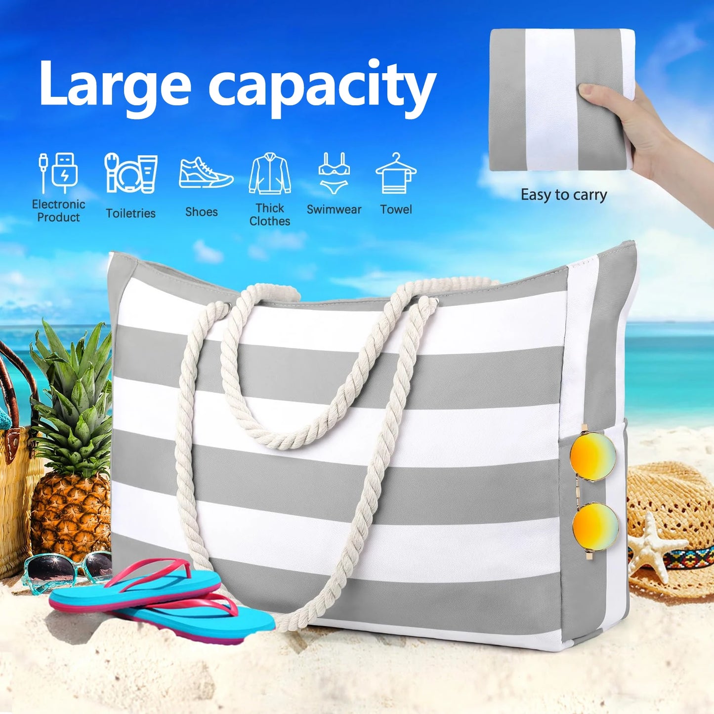 OtherCN ZMT Wasserdichtes Strandtasche - Canvas 20L Faltbar
