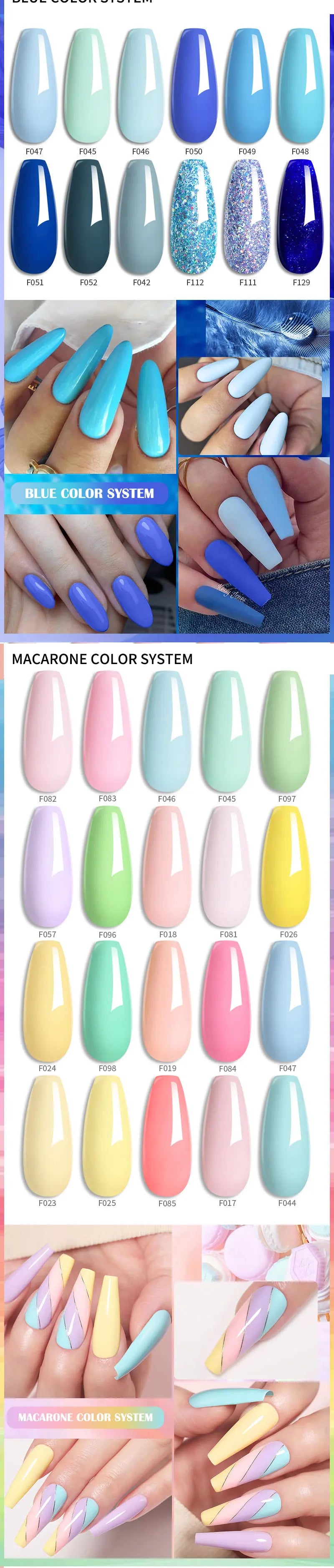 LILYCUTE 5Pcs/Set 7ML Red Brown Nail Gel DIY Nail Art Semi Permanent UV Gel Polish Long Lasting Design Manicure Kit Supplies