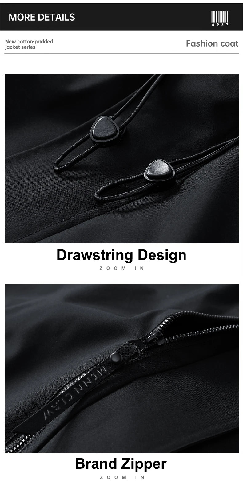 CHRLCK Jacke Wasserdicht - Gewicht 500g, Größe Passgenau