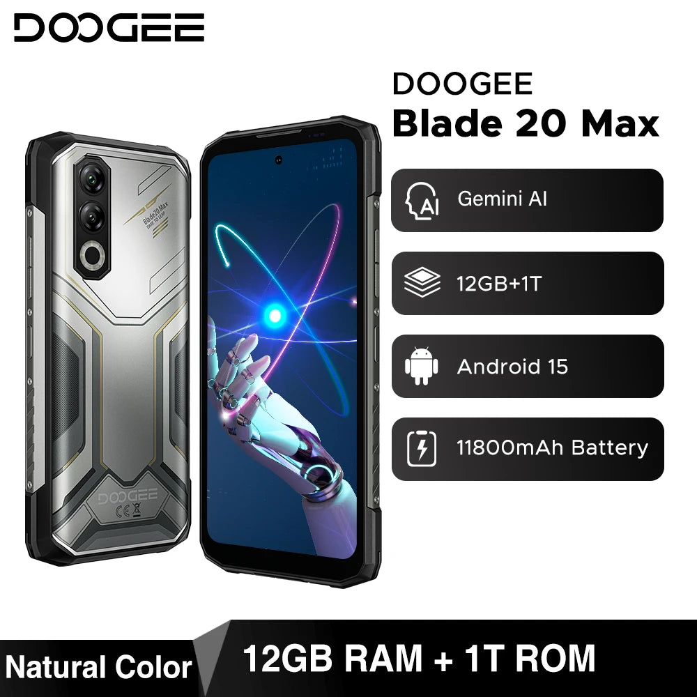 DOOGEE Blade20 Max Outdoor-Smartphone - 11800mAh 33W 6,6 Zoll
