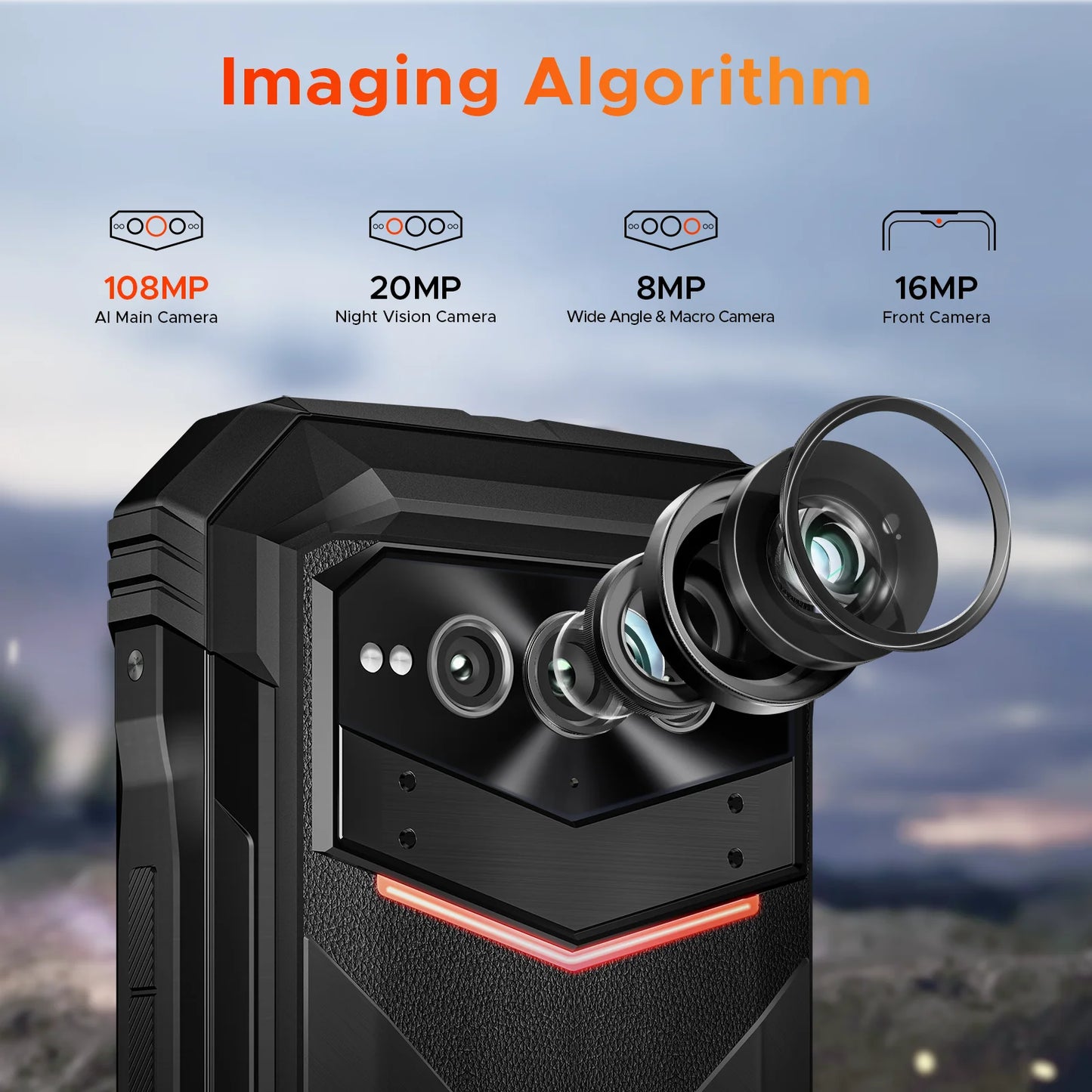 DOOGEE V Max Pro Robustes 5G Smartphone - 22000mAh 33W 6,58 Zoll