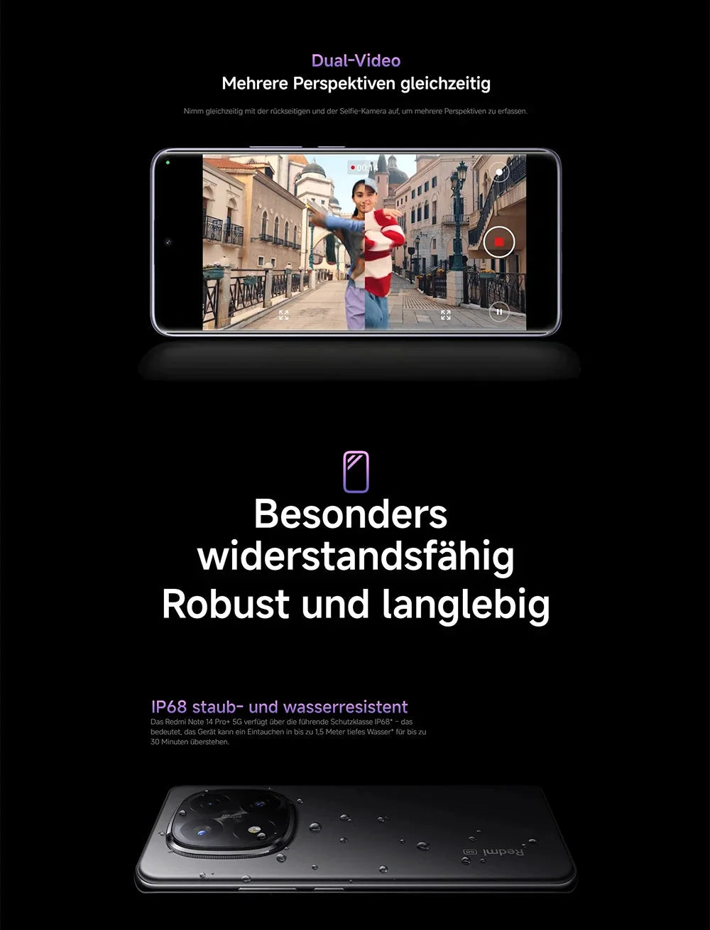 Xiaomi Redmi Note 14 Pro Plus - AMOLED Display, 4500-6000 mAh, 120 W, 6,67 Zoll by Golden Bridge Store