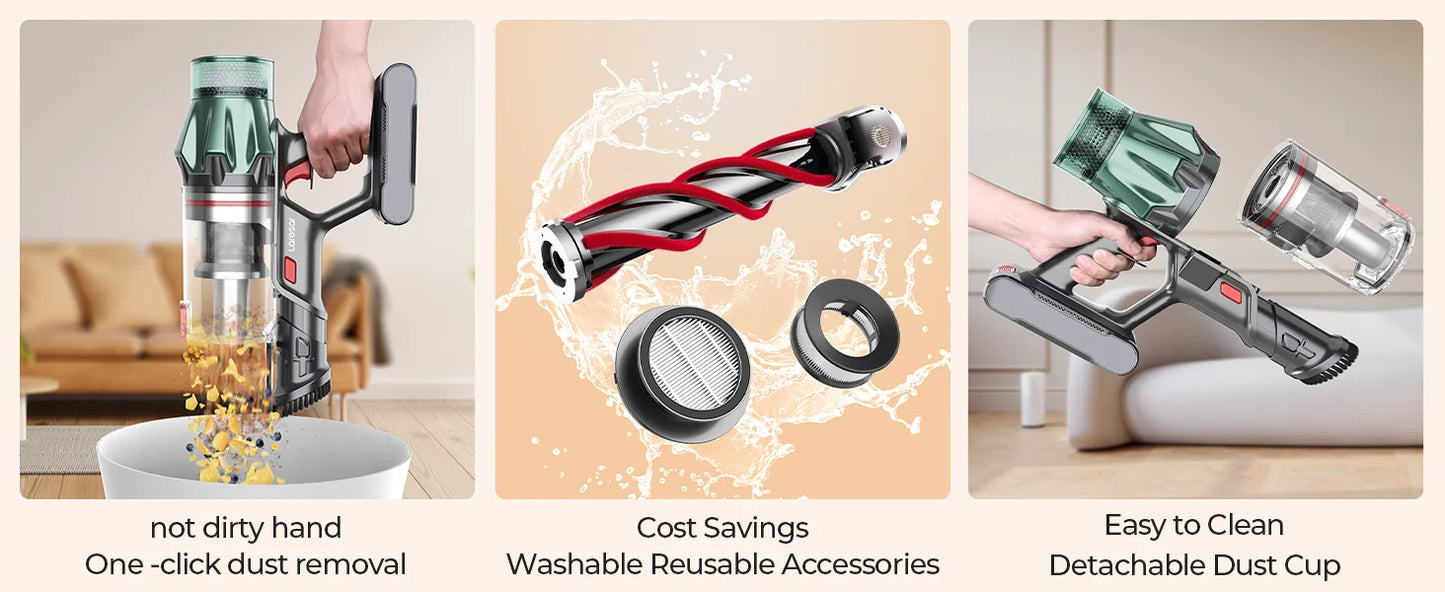 Laresar V7 PRO Aromatherapie Funktion - 600 W 0,6 L Lange Schlauch