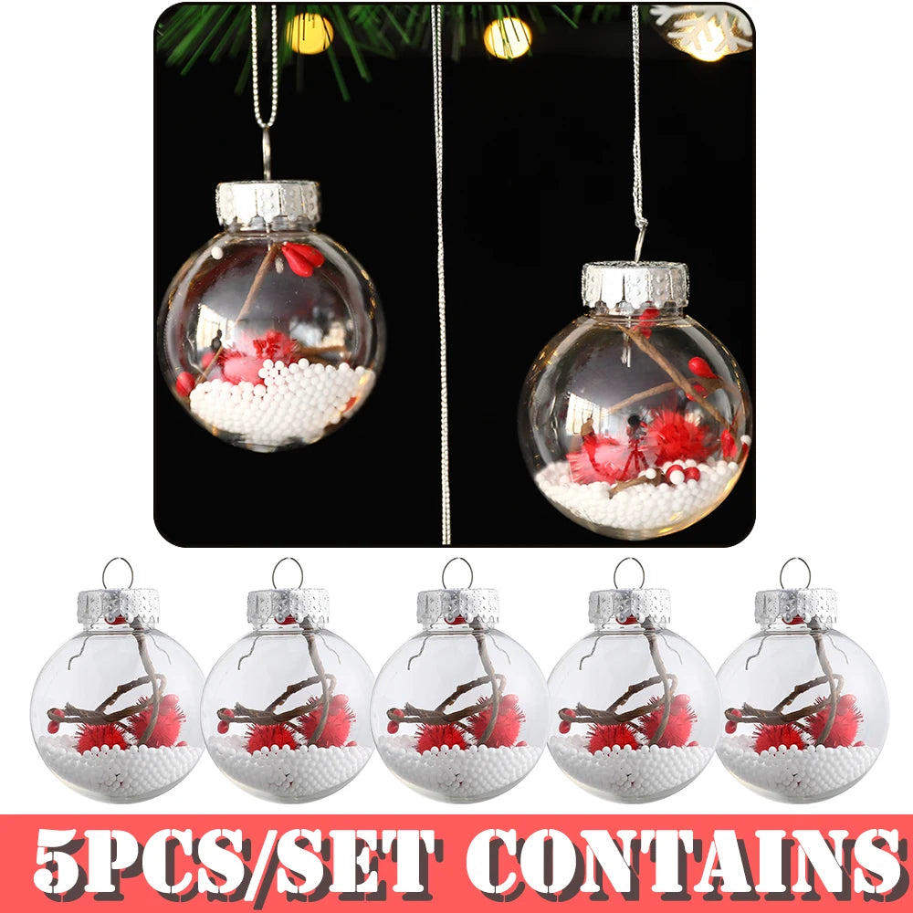 Partigos Hängende Schneekugel Kristall - Kapazität 5 Stk; Größe Ø4 cm