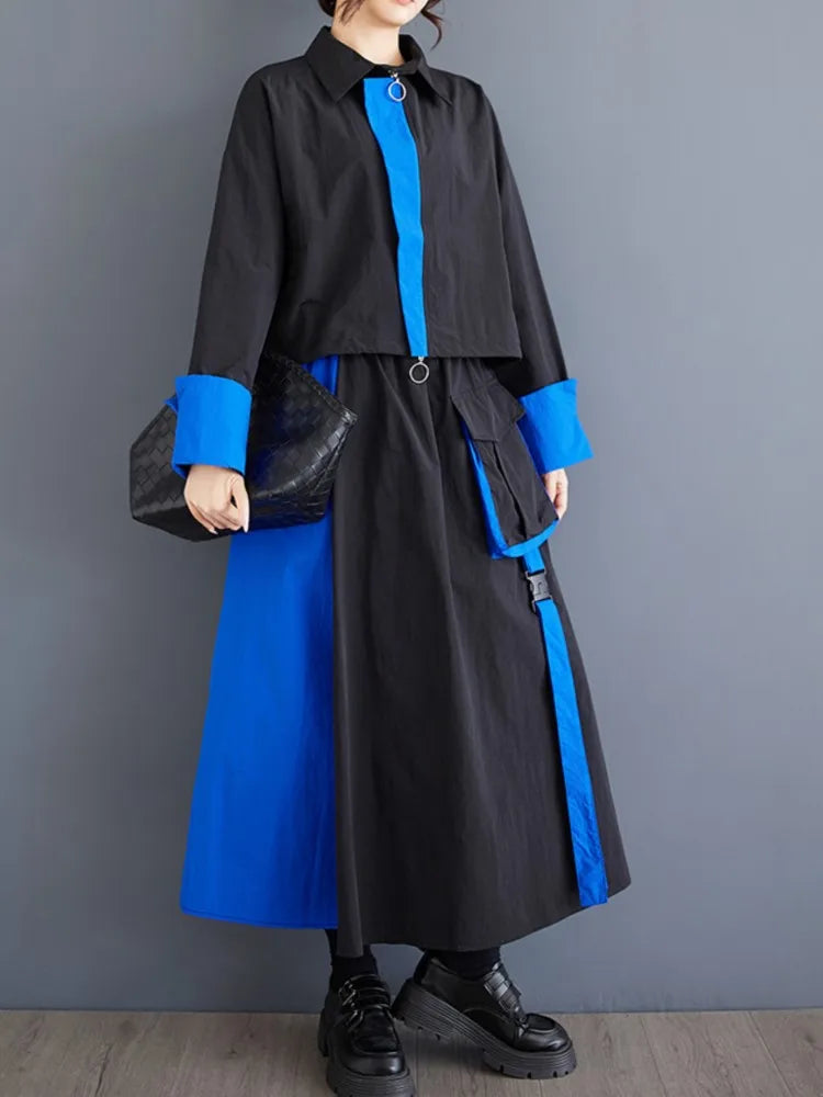 BigLargi ZweiTeile Oversized - Elastischer Bund MidCalf