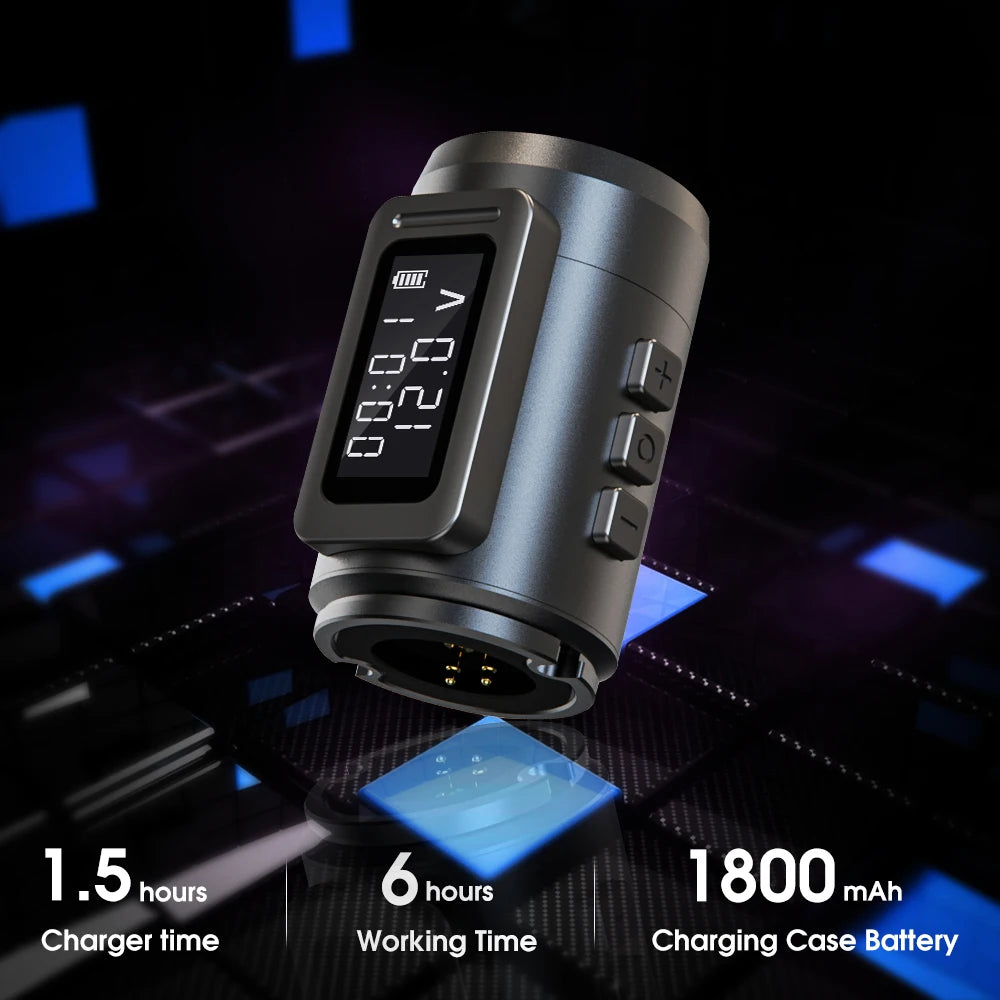 Aparat de tatuat 2025 - Ambition MARS-U Wireless Profesional Cursă reglabilă 2-4mm - Motor fără miez 1800mAh 