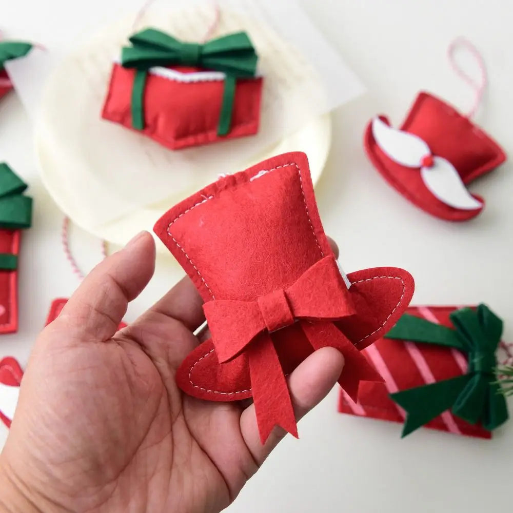 Gift Box Handgemachter Mini Weihnachtsschmuck - Größe 3 cm Material Holz